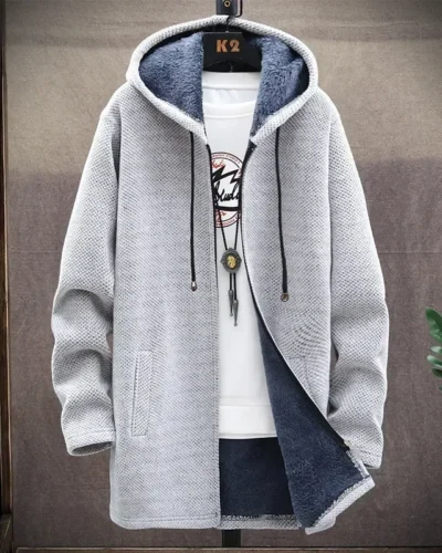 Men Sweaters Coat Autumn Winter New Hot Warm Zipper Medium Long Cardigan Sweaters Man Casual Knitwear Sweatercoat Mens Clothes