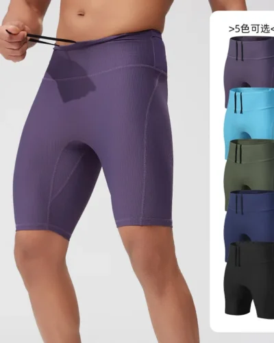Compression Shorts Tights Sport Man Multi Pocket Fitness Clothing Running Man Training Pants Gym Wear Workout Clothes Sportswear