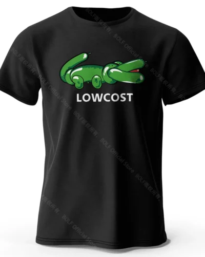 Men Women's 100% Cotton T-shirt The Lowcost Funny Printed Classic Streetwear Y2k Graphic Tees for Men Women Oversize Summer Tops