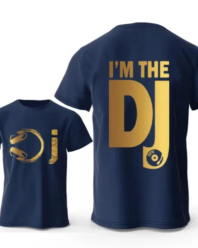 DJ Headphone Print T Shirts Turntablist Graphic Men's Street Streetwear Short Sleeve Recorded Music Gifts Tee T-shirt Clothing