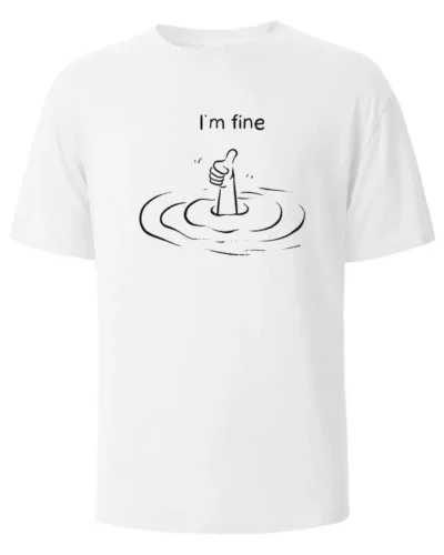 T'm Fine Print T-Shirt 100% Cotton Summer Tees For Men Women Oversize Casual Tops