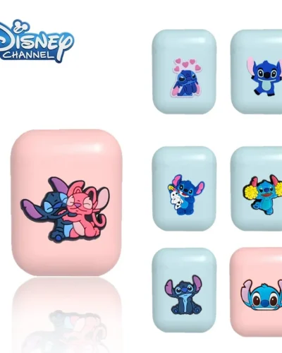 Disney Cartoon i12 TWS Stitch Wireless Headphones Bluetooth 5.0 Headphones Matte Macaron Headphones with Microphone Handsfree