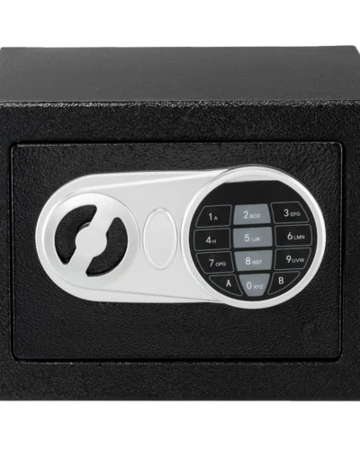17E Home Use Upgraded Electronic Password Steel Plate Safe Box Black
