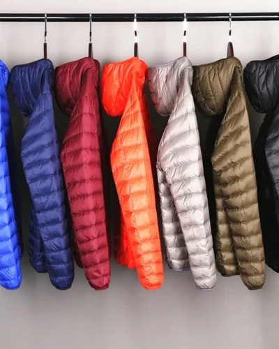 Men's All-Season Ultra Lightweight Packable Down Jacket Water and Wind-Resistant Breathable Coat Big Size Men Hoodies Jackets