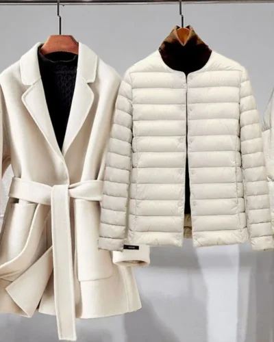 Top Grade 90% White Duck Down Women Ultra Lightweight Packable Line Jackets 2023 New Autumn Winter Keep Warm Puffer Coats