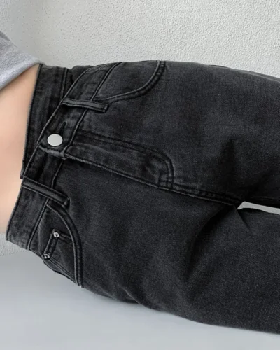 ZOENOVA Jeans Women Wide Leg Pants Mom Femme Black Blue Jeans High Waist Woman Trousers 2023 Clothing Pantalones Spodnie Damskie