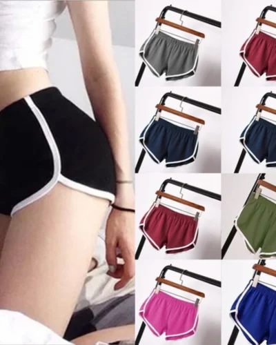 Sports Shorts Women Casual Fitness Shorts Cycling Running Wearing Causal Thin Anti-Walking Gym Yoga Hot Pants Bottoms Mujer