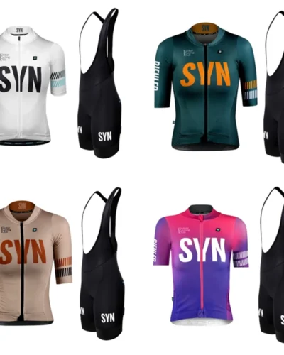 Summer SYN Team Cycling Set Women SYNDICATE Short sleeve Jersey and Bib Shorts Pro Race Bicycle Clothing Suit