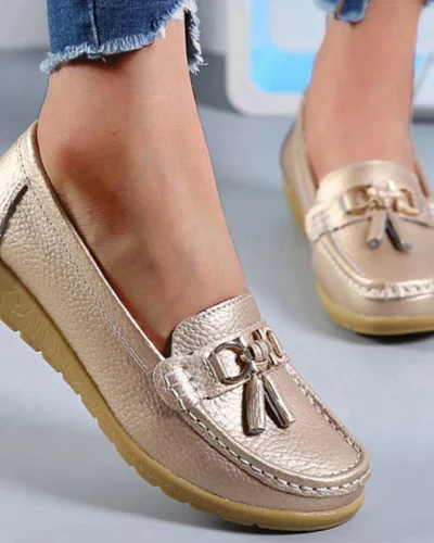 Women Shoes Nurse Loafers Shoes Classics Flats Zapatos Mujer Comfortable Flat Shoes Women White Casual Leather Women's Footwear