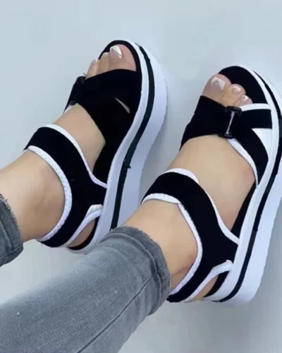 Summer Women Shoes Sandals Soft Women Shoe Breathable Walking Shoes Wedge Sandals Ladies Casual Women Sandal Female Footwear