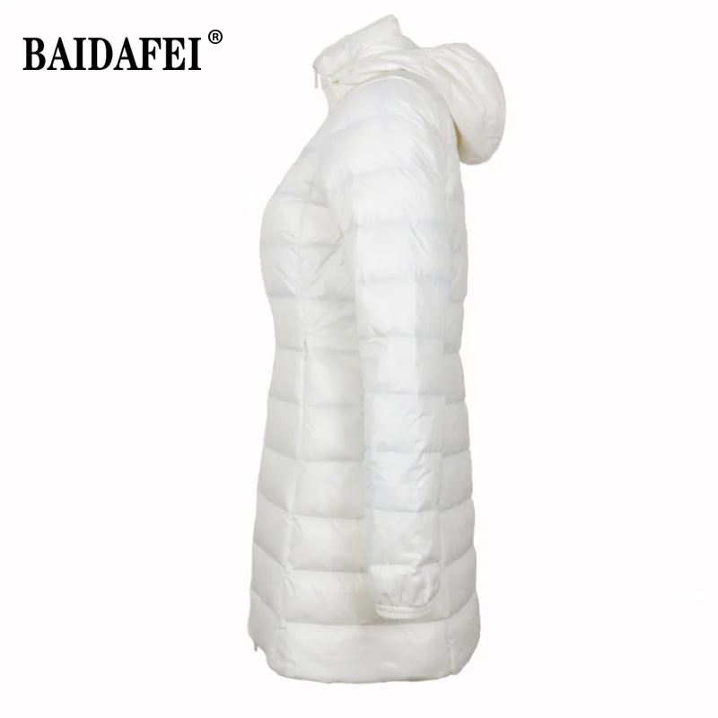 Plus Size 7XL 8XL Thick Long Down Jacket Women Winter Ultra Light Down Jacket Women with Down Coat Female Hat Detachable - Image 2