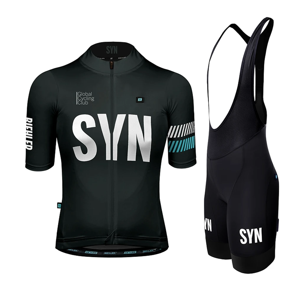 Summer SYN Team Cycling Set Women SYNDICATE Short sleeve Jersey and Bib Shorts Pro Race Bicycle Clothing Suit - Image 2
