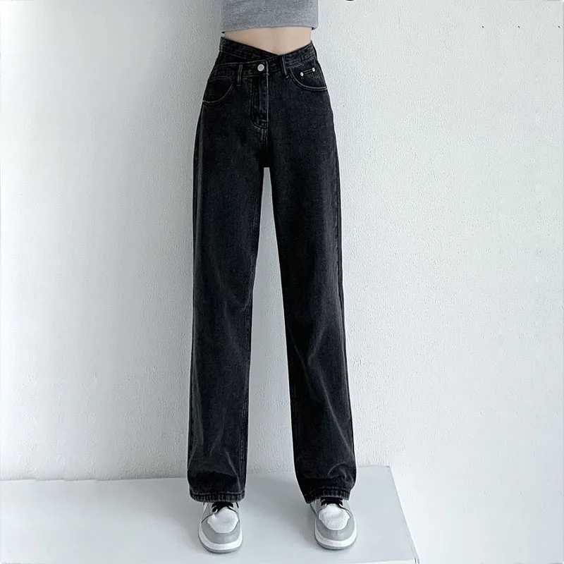 ZOENOVA Jeans Women Wide Leg Pants Mom Femme Black Blue Jeans High Waist Woman Trousers 2023 Clothing Pantalones Spodnie Damskie - Image 2