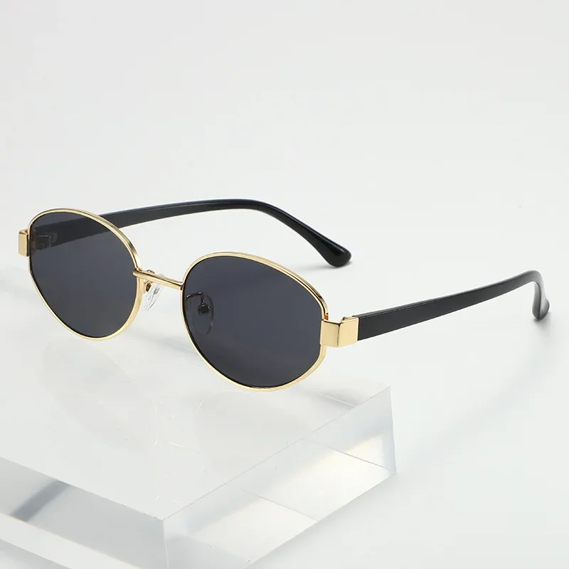 2025 New Oval Frame Sunglasses Men Women Trendy UV400 Sun Glasses Eyewear Outdoor Driving Sports Punk Goggle Shades for Male - Image 5