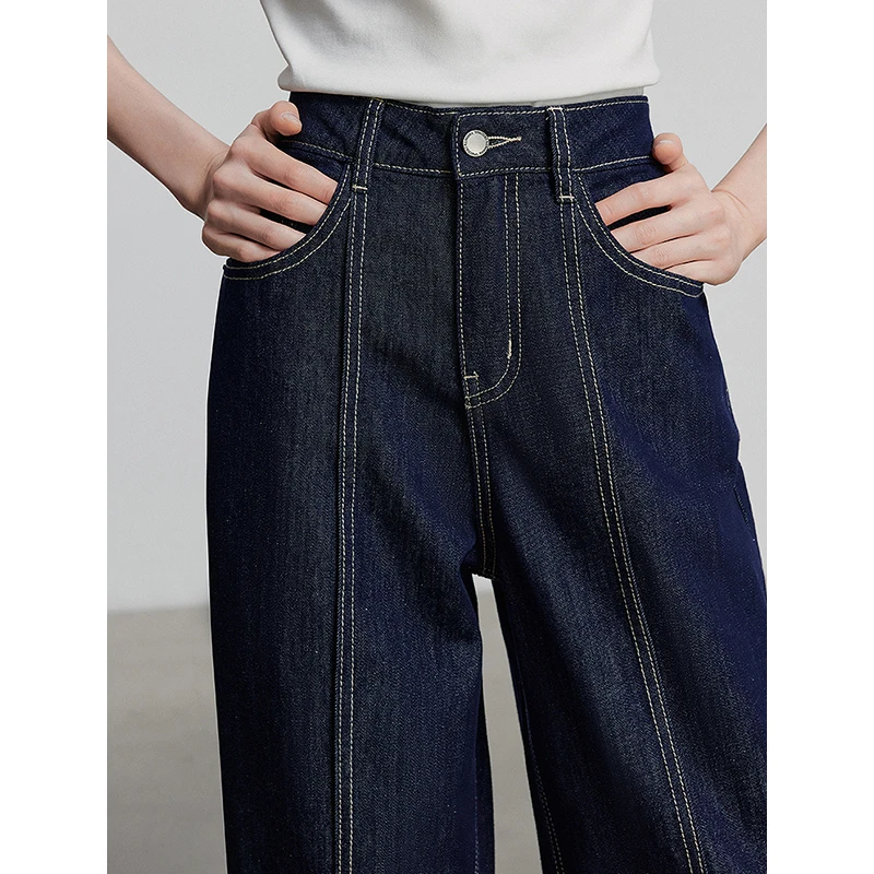 TOYOUTH Women Denim Jean 2025 Spring New Long Pants P8518061 - Image 4