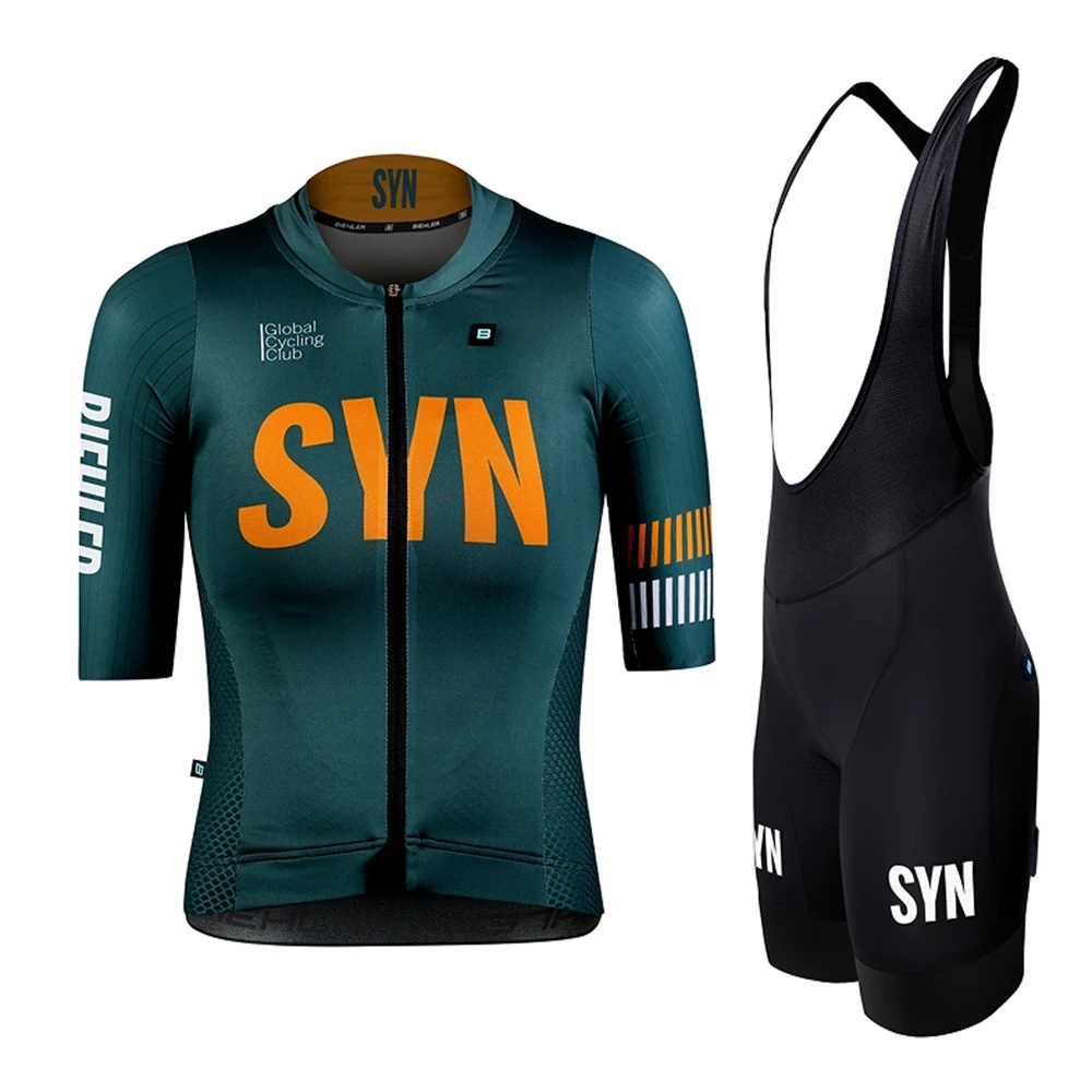 Summer SYN Team Cycling Set Women SYNDICATE Short sleeve Jersey and Bib Shorts Pro Race Bicycle Clothing Suit - Image 3
