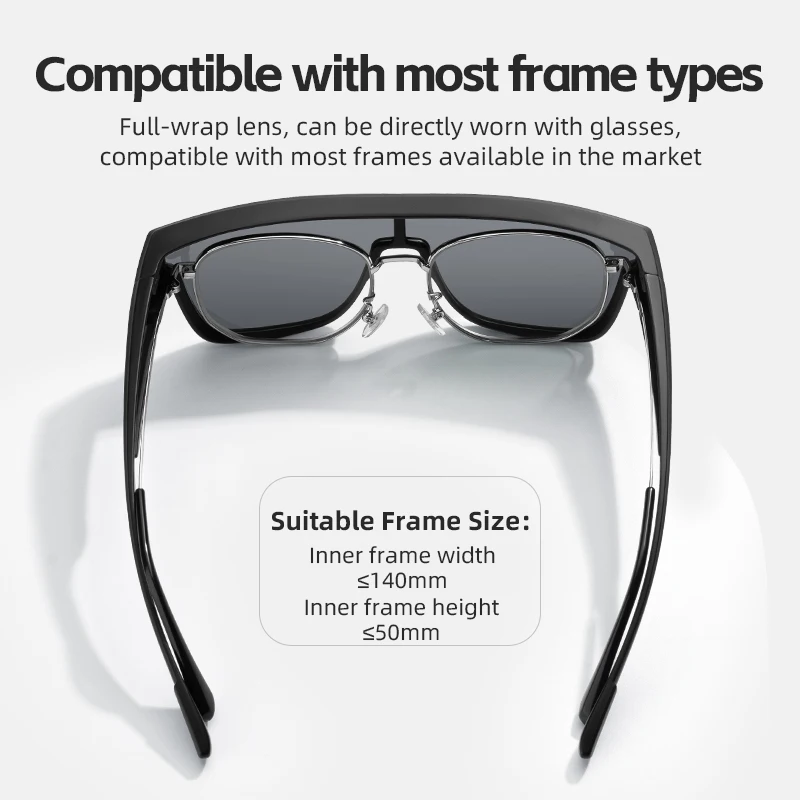 ROCKBROS Polarized Cycling Sunglasses Mutilfunctional Glasses UV Protection Set Glasses Frame Compatible Men's Women's Sunglass - Image 6
