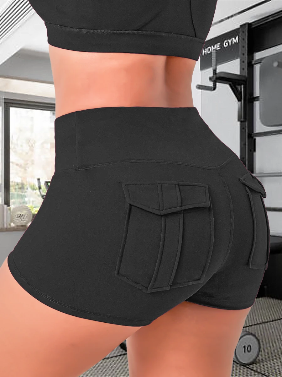 Tights With Pockets Women's Fitness Shorts Pilates Leggings Outdoor Yoga Casual Sports Naked Feel Compression Lady Gym Clothing - Image 6