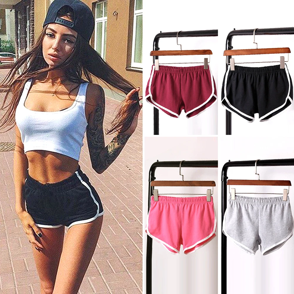 Women Mid Waist Sport Shorts Slim Fit High Stretchy Short Trousers For Summer Female Ladies Running Exercise Beach Short Pants - Image 6