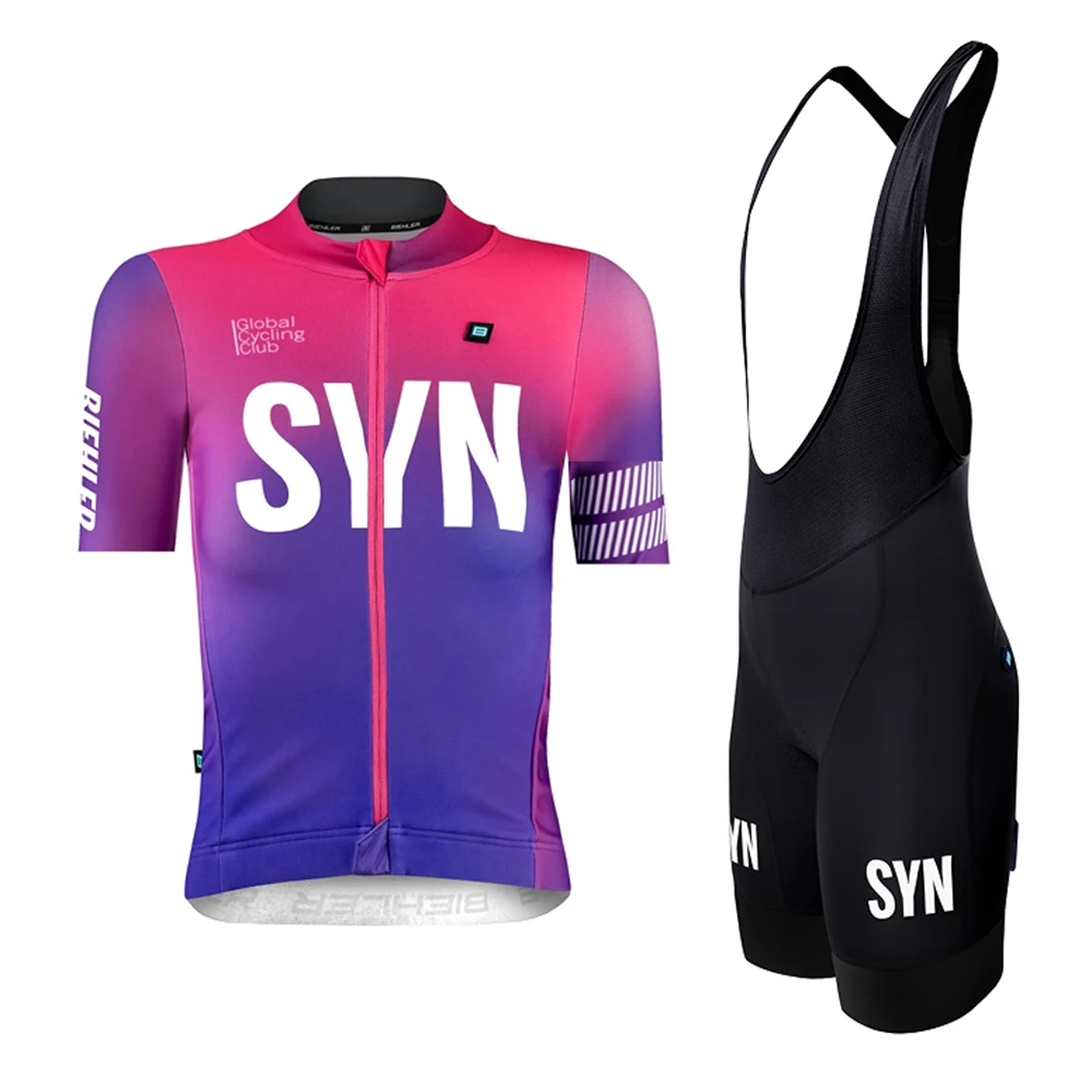 Summer SYN Team Cycling Set Women SYNDICATE Short sleeve Jersey and Bib Shorts Pro Race Bicycle Clothing Suit - Image 5