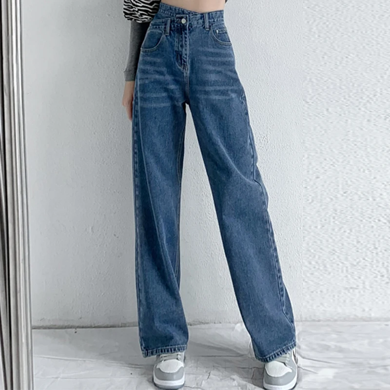 ZOENOVA Jeans Women Wide Leg Pants Mom Femme Black Blue Jeans High Waist Woman Trousers 2023 Clothing Pantalones Spodnie Damskie - Image 5