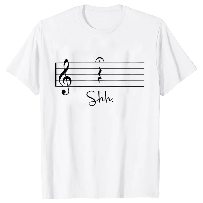 Music Notes Men T Shirts Funny Graphic Tops Streetwear Short Sleeve Tees Oversized Harajuku Music Lover T-shirt Mens Clothing - Image 3