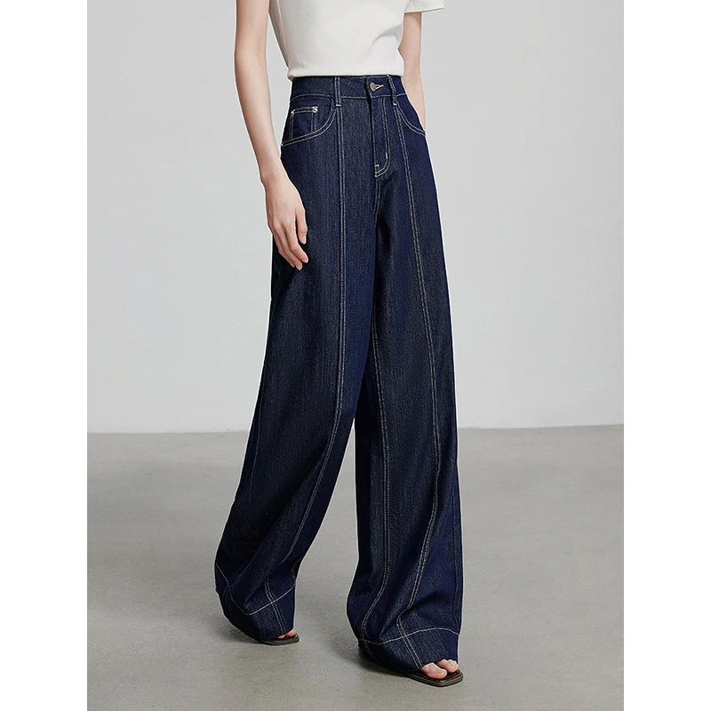 TOYOUTH Women Denim Jean 2025 Spring New Long Pants P8518061 - Image 2