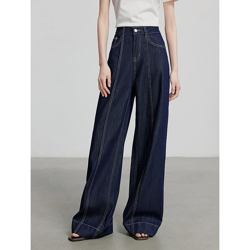 TOYOUTH Women Denim Jean 2025 Spring New Long Pants P8518061 - Image 3