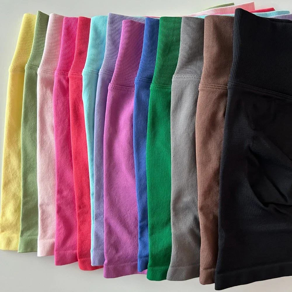 Dynamic Shorts Seamless Women Scrunch Bum Yoga Shorts Ribbed High Waist Gym Shorts High Stretch Workout Running Biker Shortss - Image 3