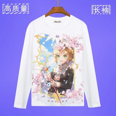 Girl Print long sleeves Shirt Card Captor Sakura FAMILY Womens T Shirt Fashion Women Shirts Summer Top Streetwear Female Clothes - Image 5