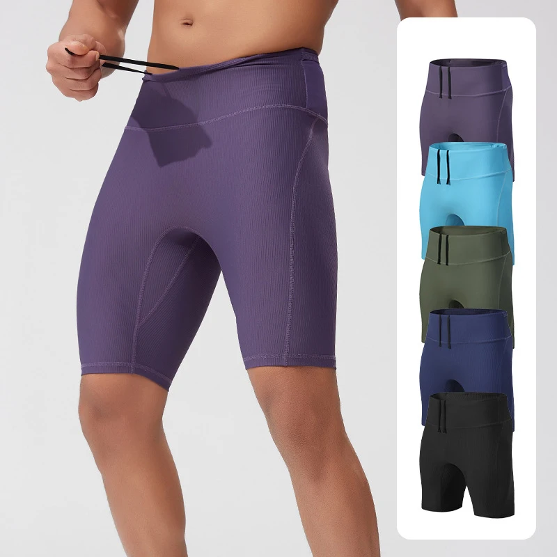 Men’s Quick-Dry Gym Compression Shorts with Mesh Back & Pockets - Image 2